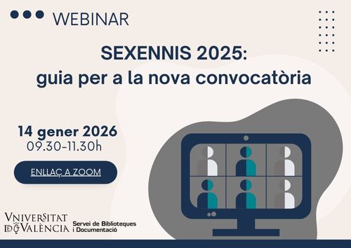 Webinar sobre convocatòria sexennis 2025
